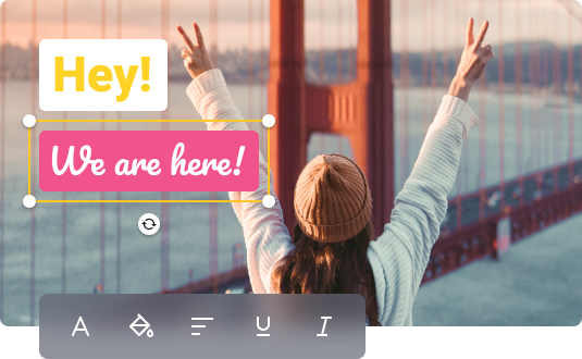 Add text to your video